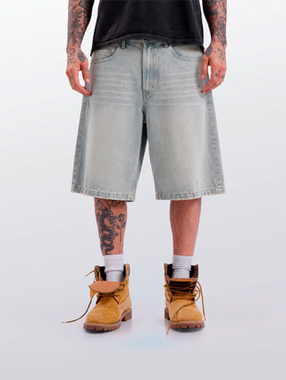 LIGHT LEAK DENIM JORT