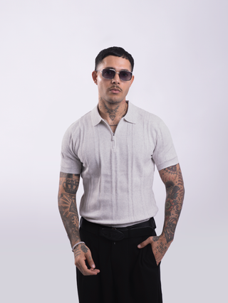 RIBBED KNIT SHIRT