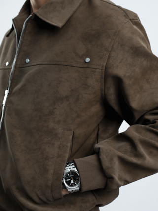 VELOUR SUEDE JACKET