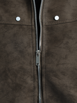 VELOUR SUEDE JACKET