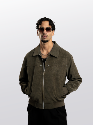 VELOUR SUEDE JACKET