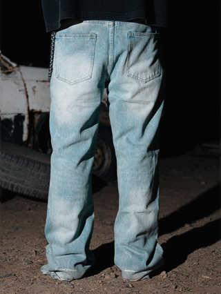 STUDDED REBORN FLARE PANTS