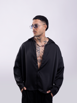 REGULAR SATIN SHIRT