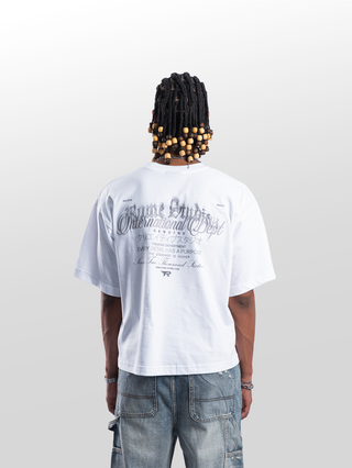 REAL TEXT BOXY TEE