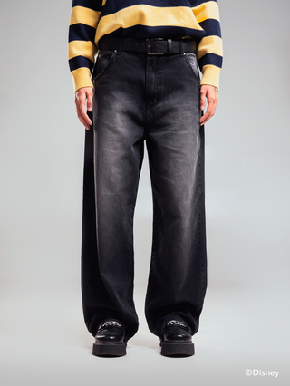 BLACK DENIM DISNEY PANT