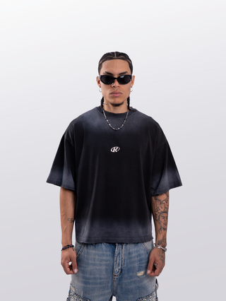 METALIC WASH BOXY TEE