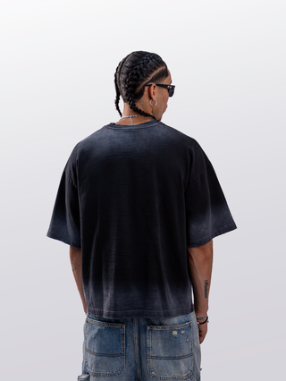 METALIC WASH BOXY TEE