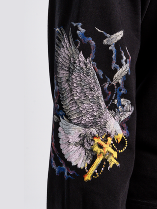 FEATHER & THUNDER BOXY LONG SLEEVE