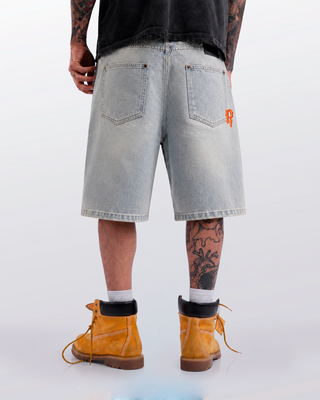 LIGHT LEAK DENIM JORT