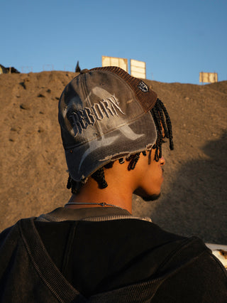 REBORN AIRBRUSH DISTRESSED CAP
