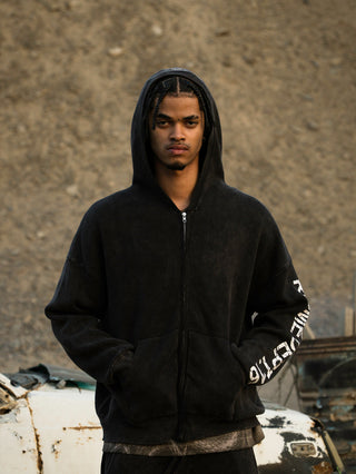 UNBOUND KNIT ZIPPER HOODIE