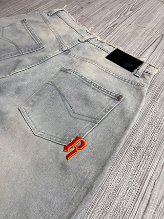 LIGHT LEAK DENIM JORT