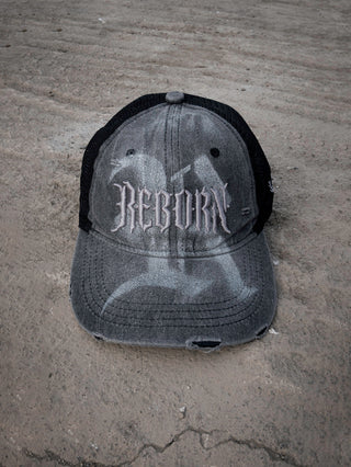 REBORN AIRBRUSH DISTRESSED CAP