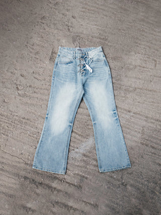 STUDDED REBORN FLARE PANTS