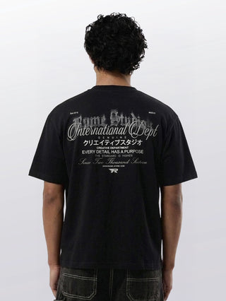 REAL TEXT BOXY TEE