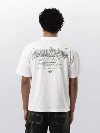 REAL TEXT BOXY TEE